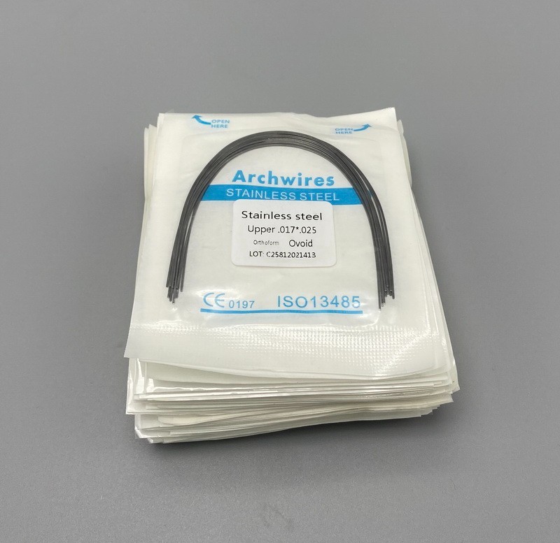 Dental Orthodontic Arch Wire NiTi Stainless Steel Ovoid/Natural Round Wires