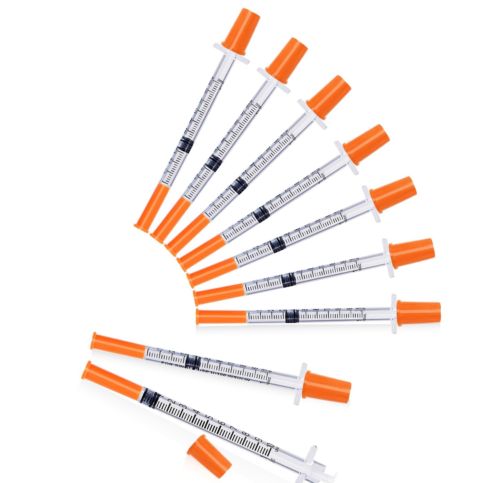 jeringas, 1cc 29G 1/2"(12.7mm), jeringas para insulina, Individually Wrapped ...