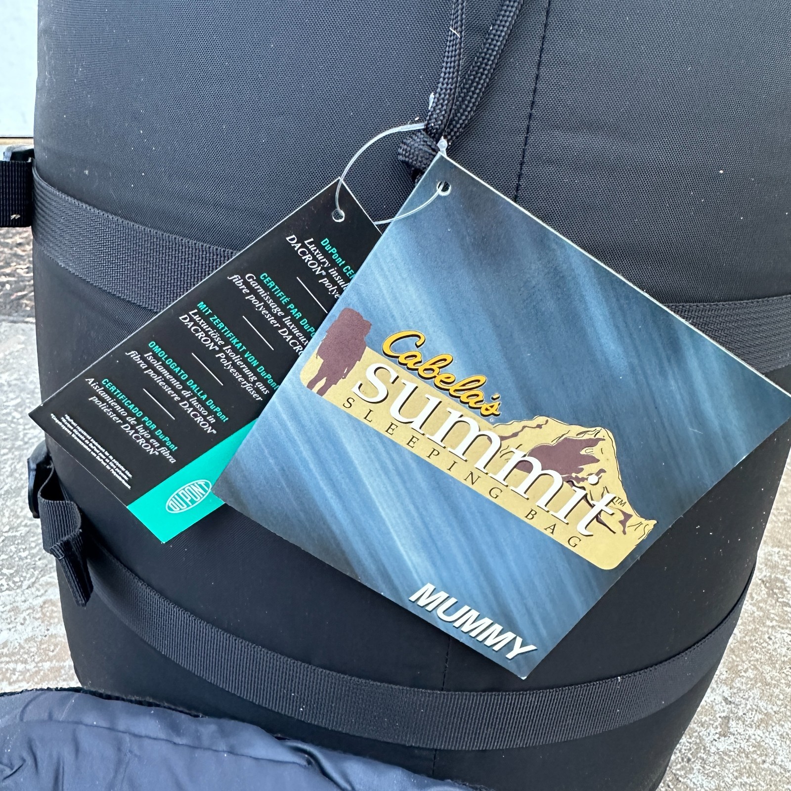 NWT Cabela's Summit Mummy Green Sleeping Bag 36"x90" w/ Bivy Cover