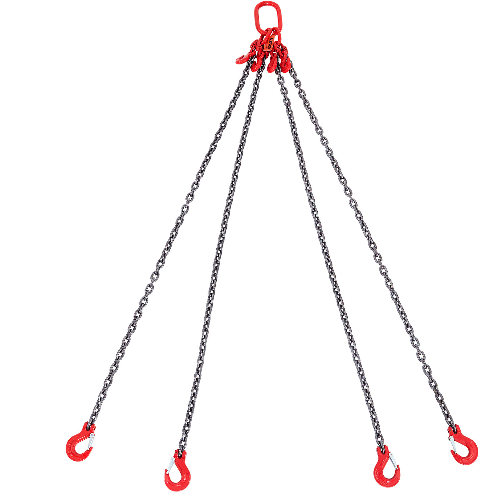 VEVOR 5/16'' x 5' Chain Sling G80 Lifting Chain with Alloy Steel Hooks 11000lbs
