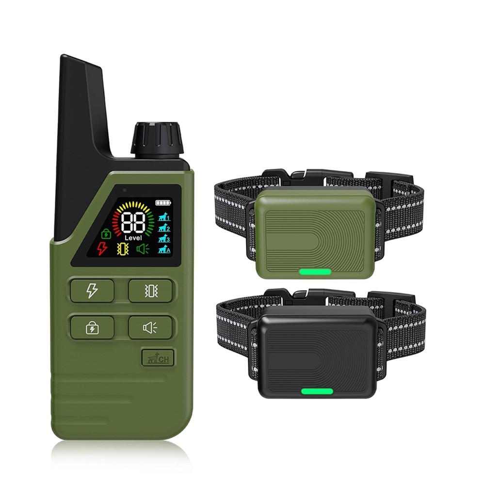 1-2 Dogs Training Collar 4500FT Remote Rechargeable Shock Dog Waterproof Trainer