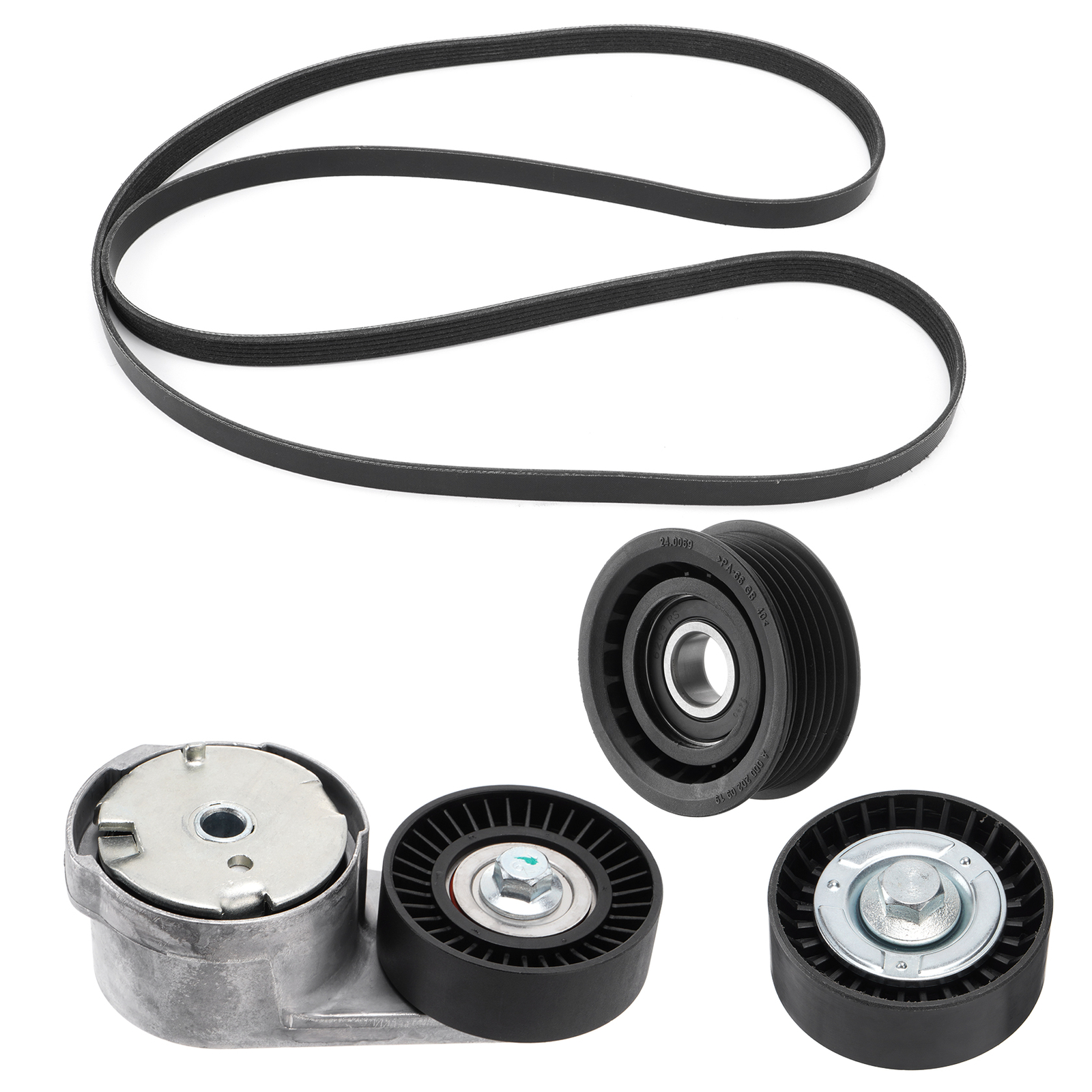 90K-39282D Drive Serpentine Belt Tensioner Idler Pulley Kit For Chrysler Dodge