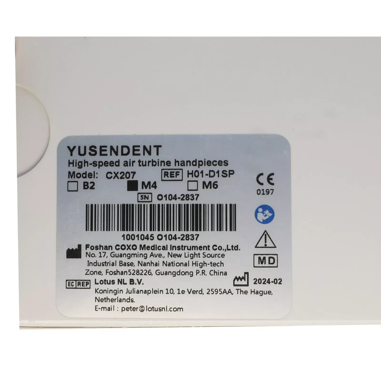 COXO Dental Surgical Handpiece 45 Degree Angle 4Hole Midwest LED Reverse Air NSK