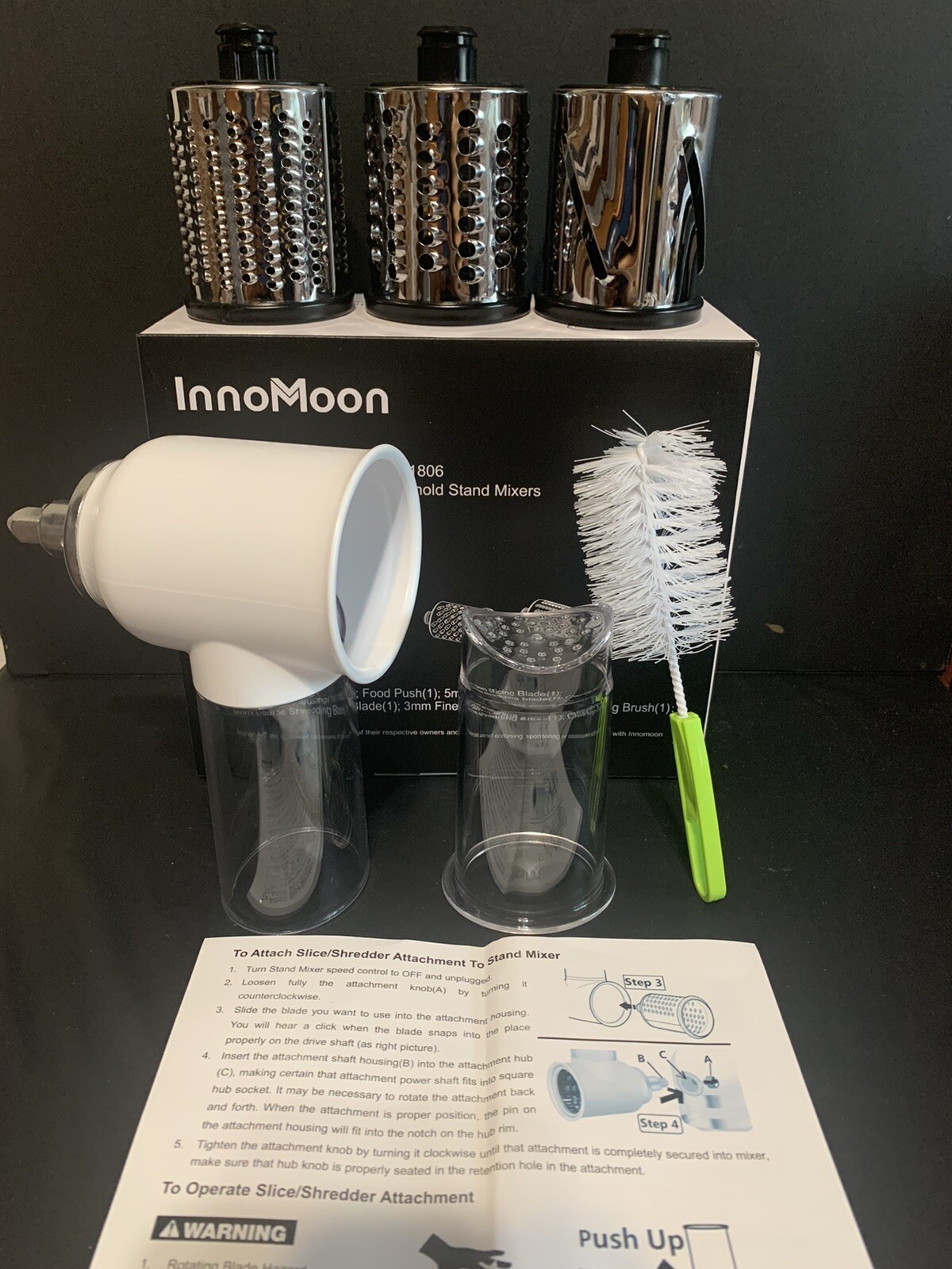 Slicer Shredder Attachment for KitchenAid Stand Mixer,Vegetable Chopper Grater