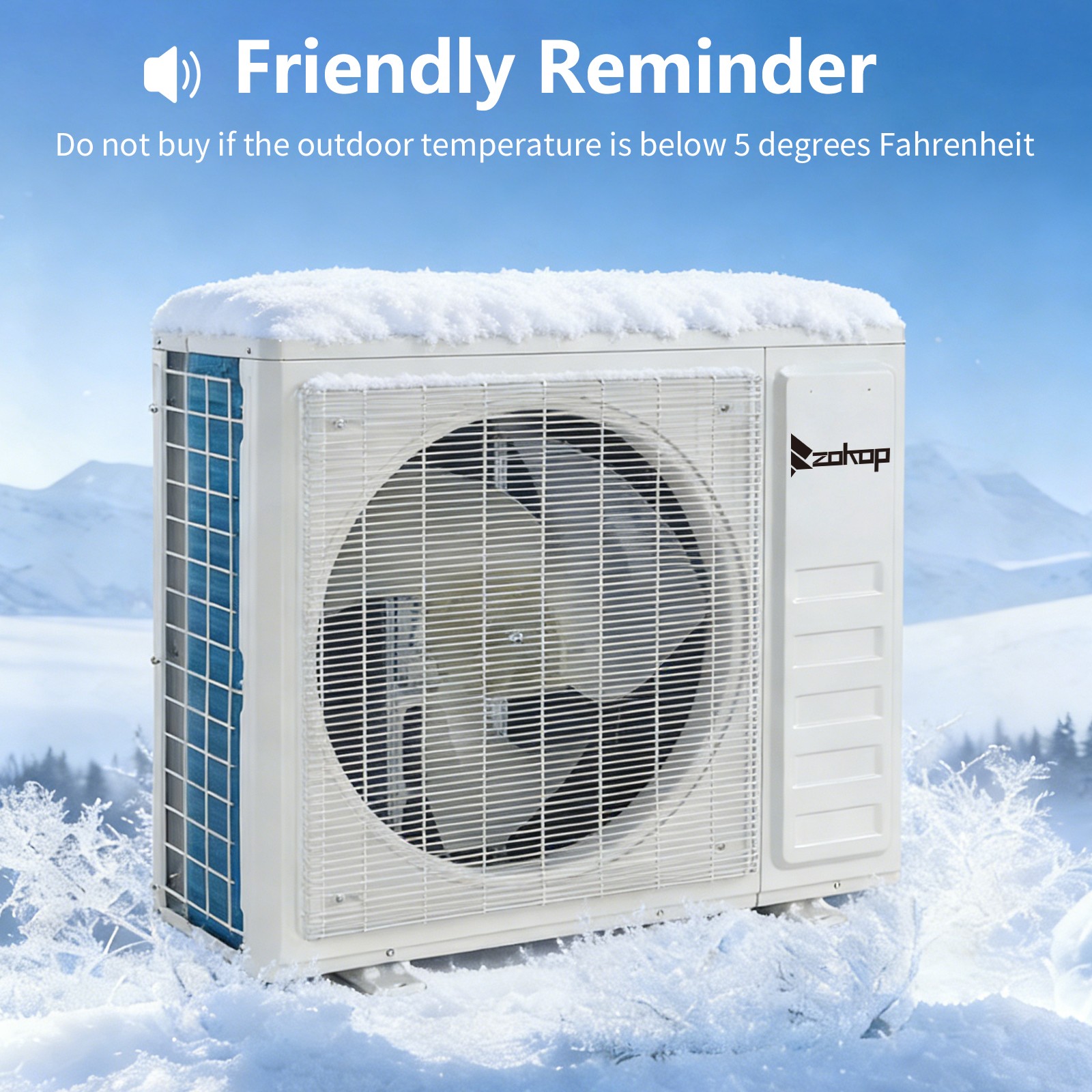 28000 BTU Tri Zone Ductless Mini Split Air Conditioner & Heat Pump -20 SEER,Wifi