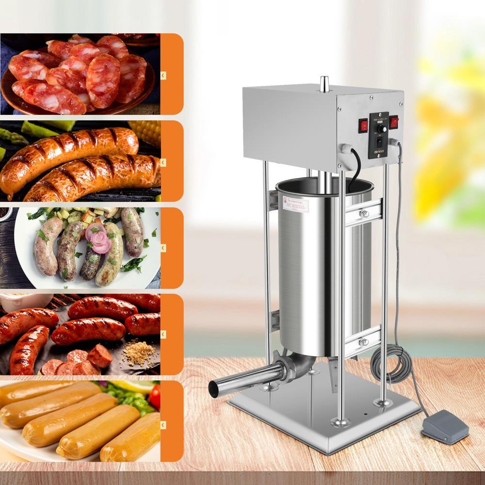 Commercial Electric Sausage Stuffer 15L Stainless Steel Meat Food Maker Machine