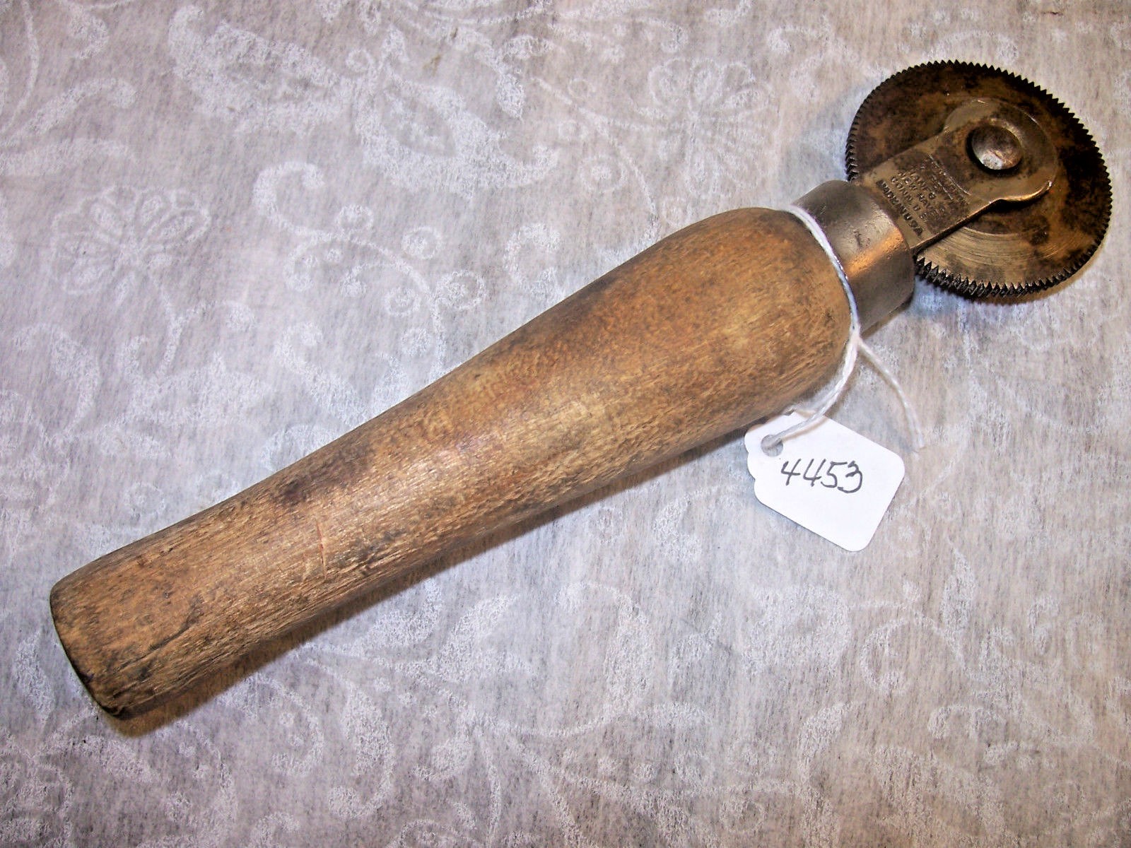 Leather Marking Tool, Early "The Hoggson & Pettis Mfg. Co." Ball Bearing Roller