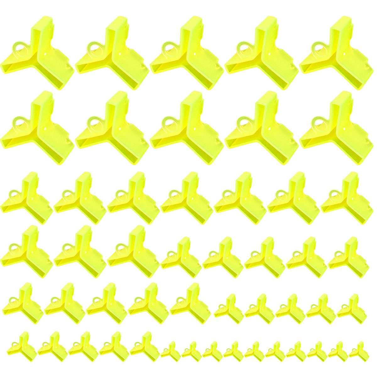 100pcs Yellow Treble Hook Covers Protector Fishing Lure Holders #1 #2 #3 #4 #5