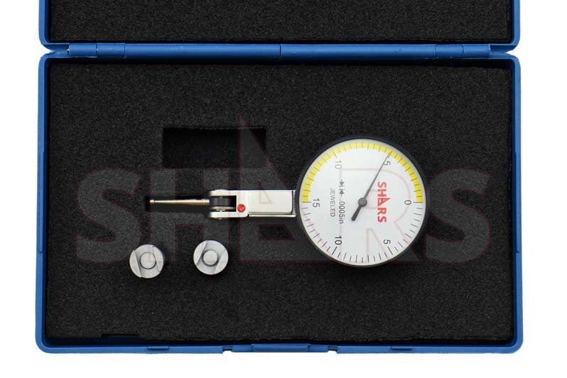 Shars Precision 1.5” White Face Dial Test Indicator Set 0-15-0 New !]