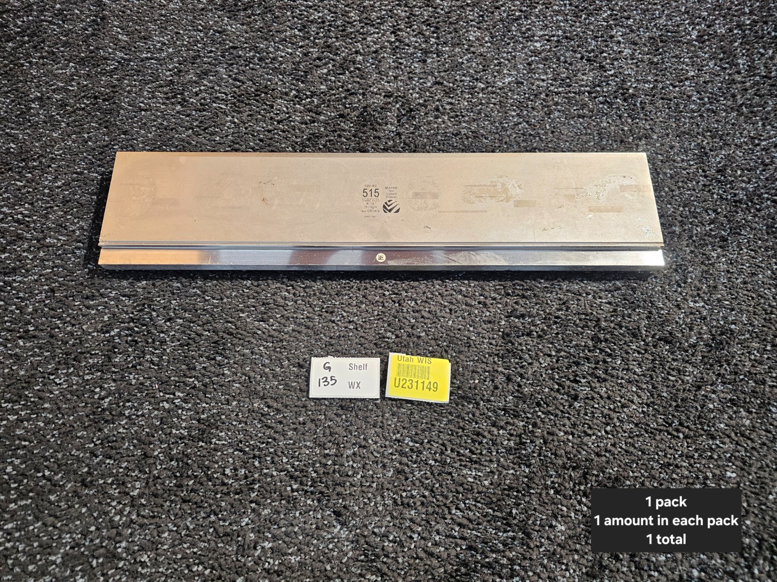 WILA OZU-312 515, 20-1/4" L x 4-5/8" Premium Bottom Tool, Max 1200 kN/m