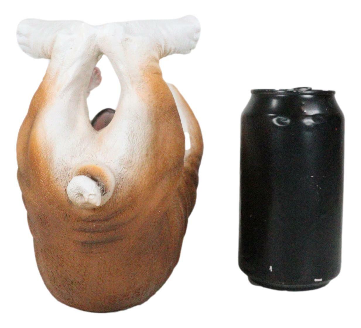 Ebros British Bulldog Canine Dog 10.25" Long Wine Bottle Holder Caddy