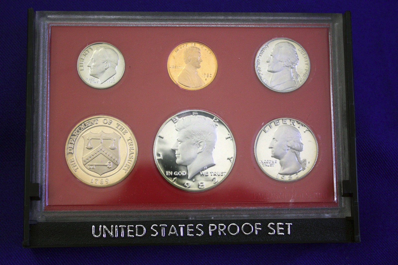 1982 Proof set. As issued by US Mint.