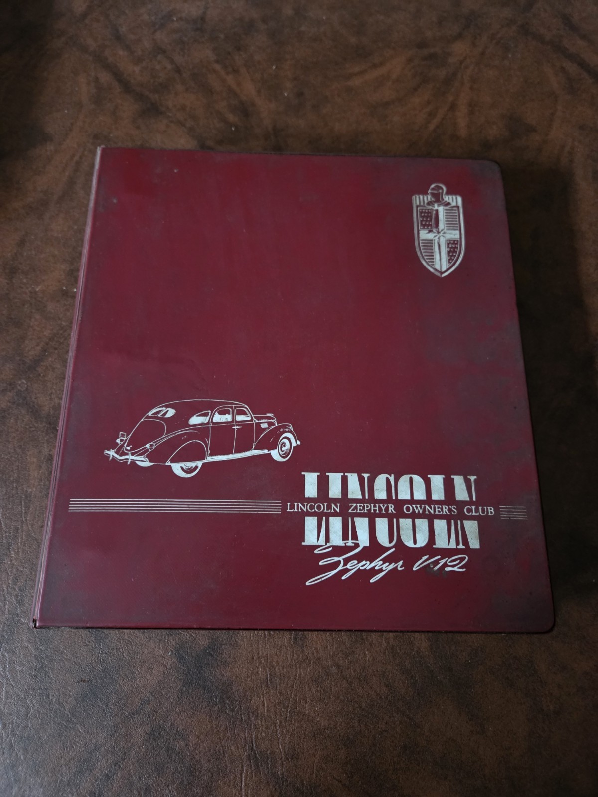 Hardcover Lincoln Zephyr Owners Club Service Bulletins In Spiral Binder