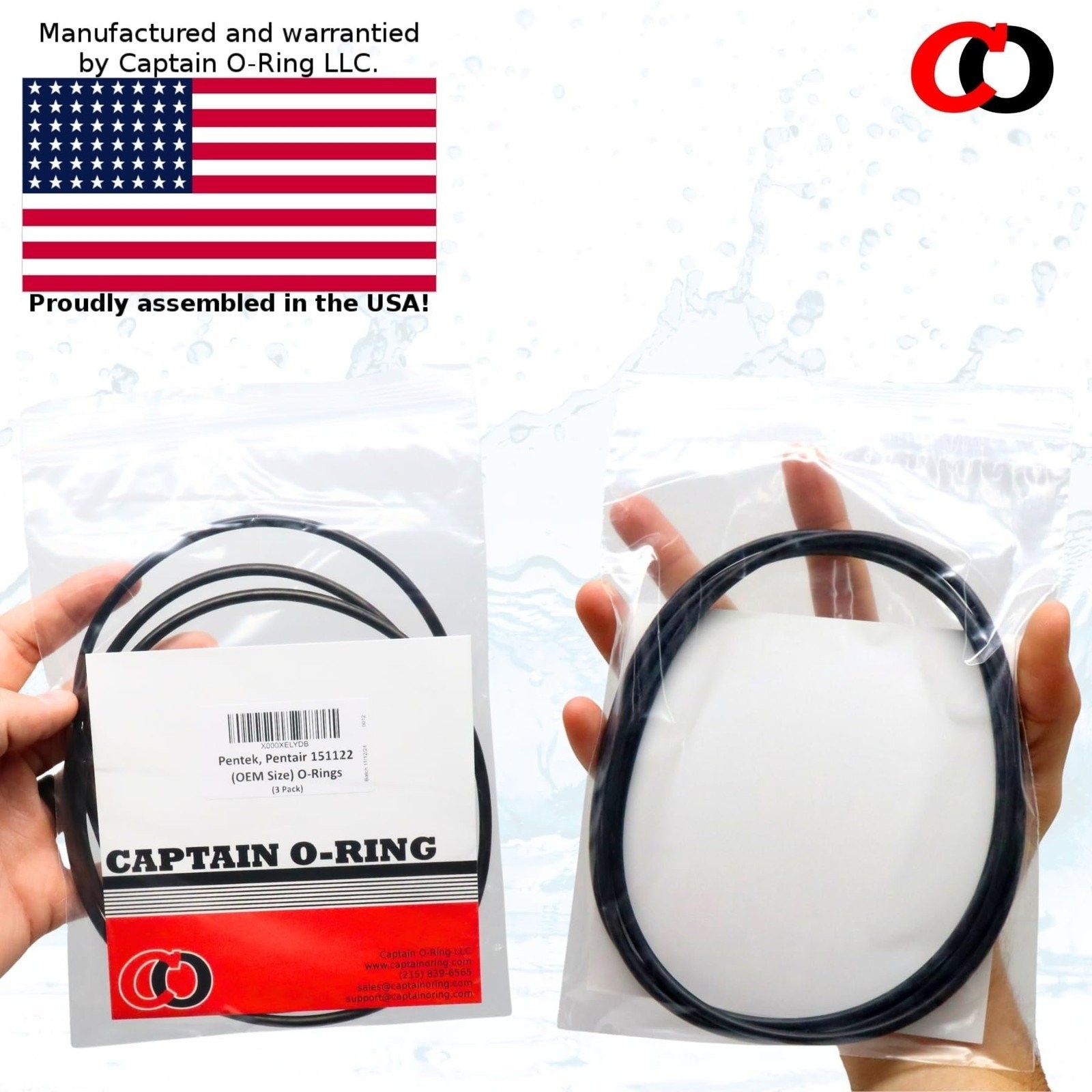 151122 O-Rings for Pentair Pentek Big Blue Water Filters Buna-N (3 Pack)