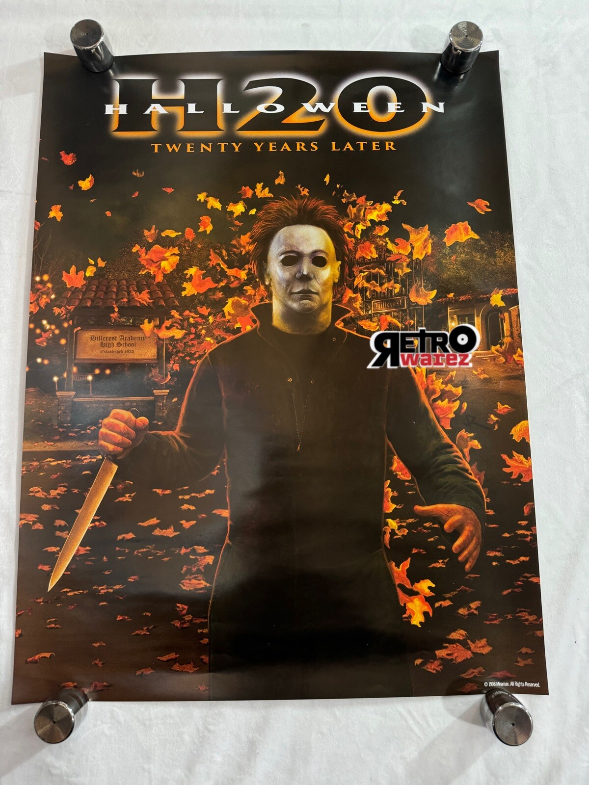 Halloween H20 Shout Scream Factory 18x24” Michael Myers 7 horror Movie Poster