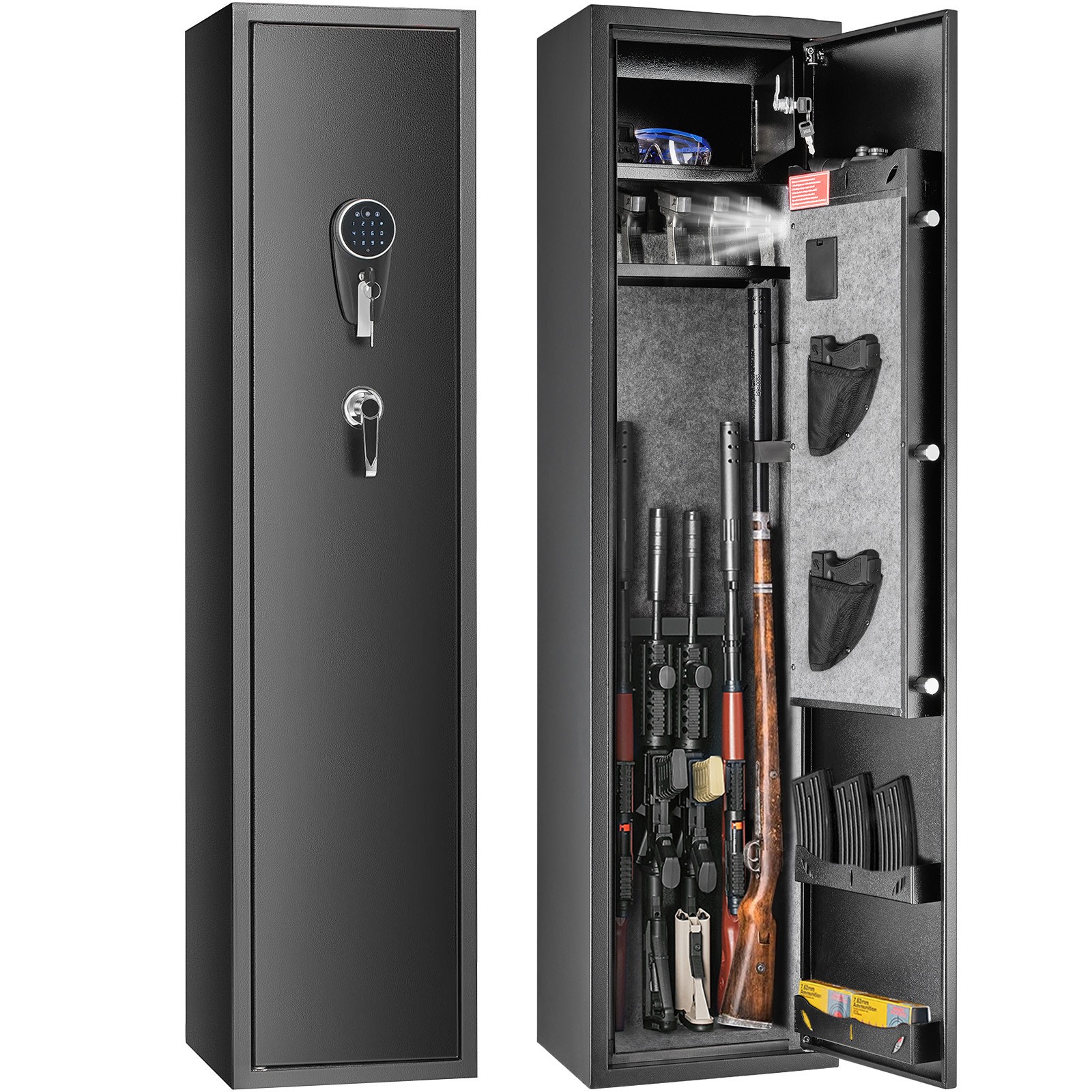 Uimoso Gun Safe Rifle Safe with Digital Keypad & Lock for Rifles and Pistols