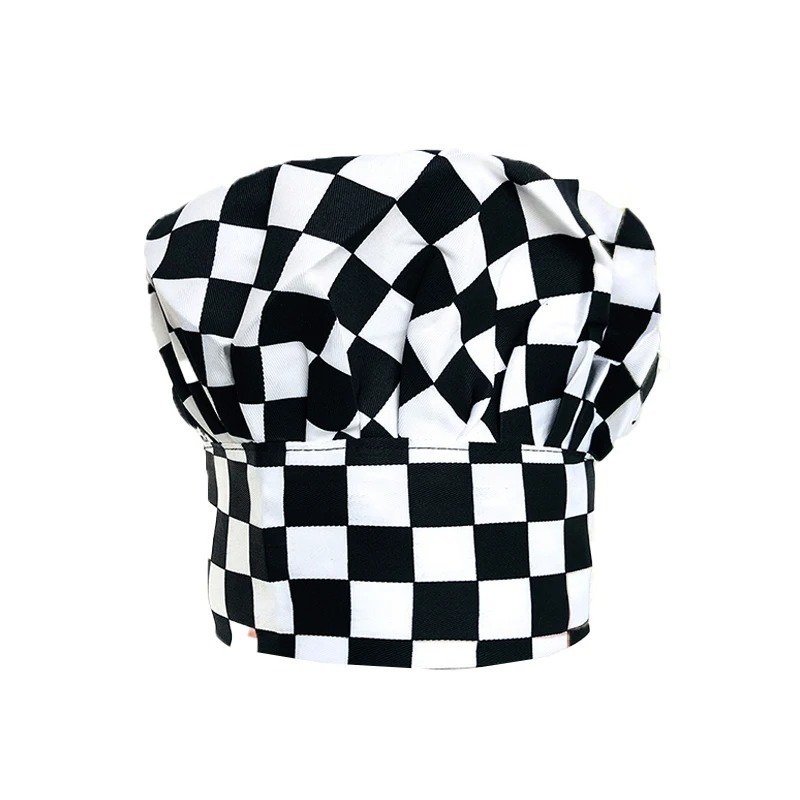 Adjustable Chef Hat Mushroom Cap for Restaurant Kitchen Cooking
