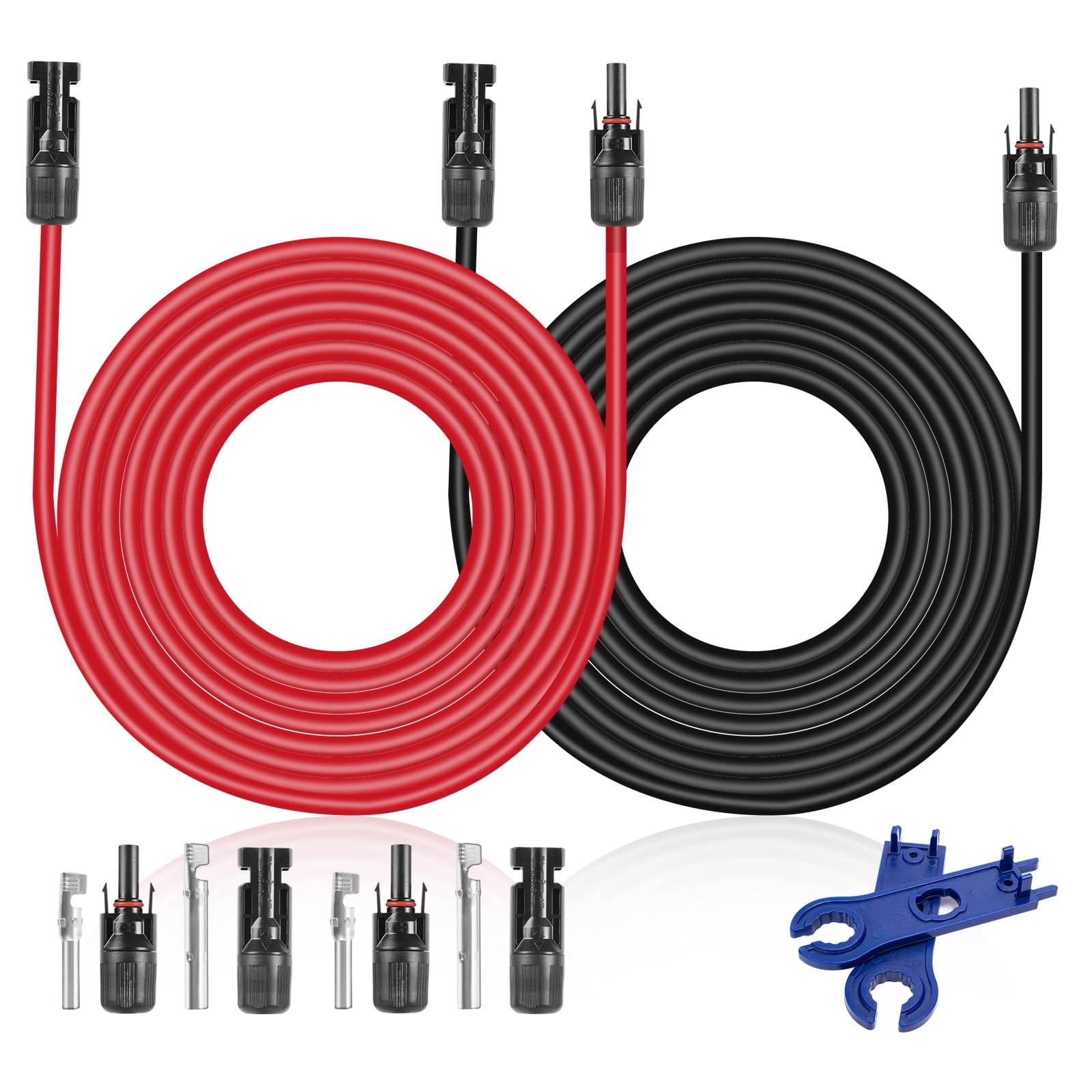 AAKL Solar Extension Cable 30 Ft 10AWG (6mm²) Power 30 feet,