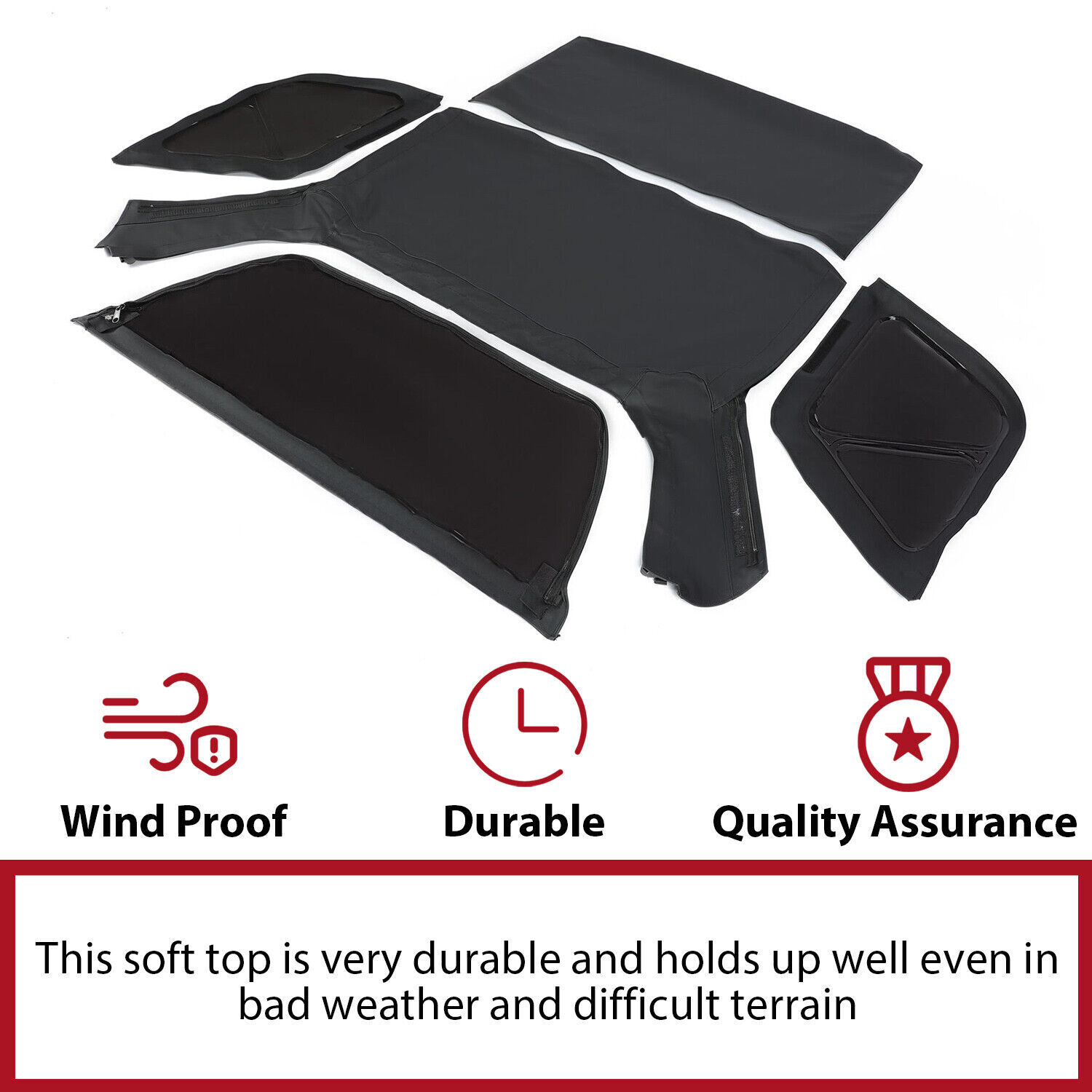 Replacement Soft Top with Tinted Window For 99-2004 Suzuki Vitara Chevy Tracker