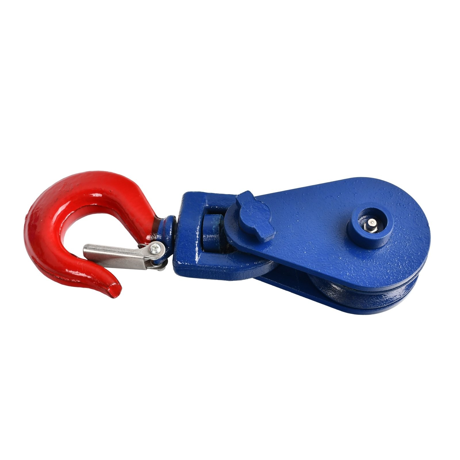 2 Ton Snatch Block with Swivel Hook Safety Latch 3" Sheave 3/8" Cable Wire Rope