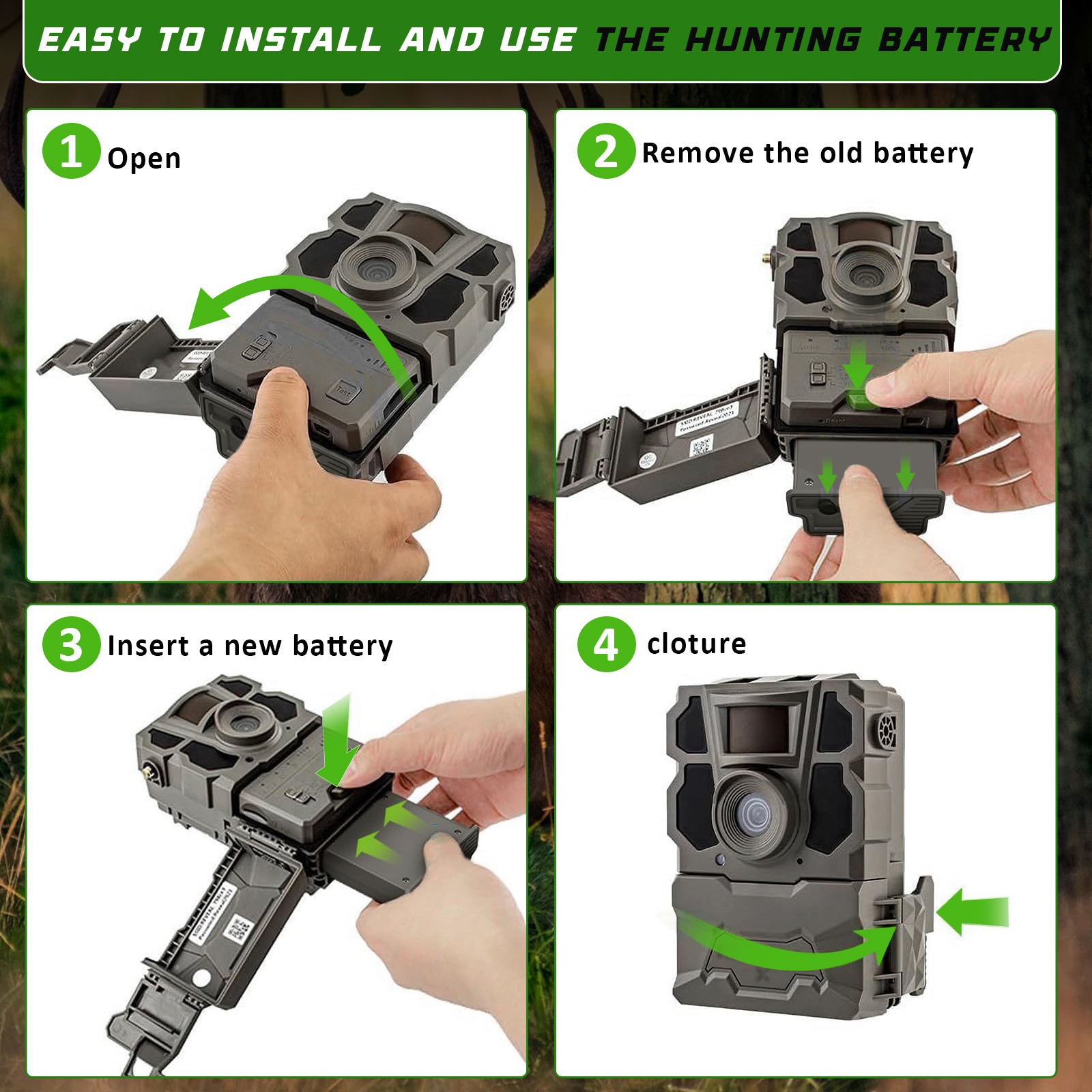 2PCS Rechargeable Battery for Reveal Hunting Trail Camera X Gen 3.0,2.0,Pro 3.0