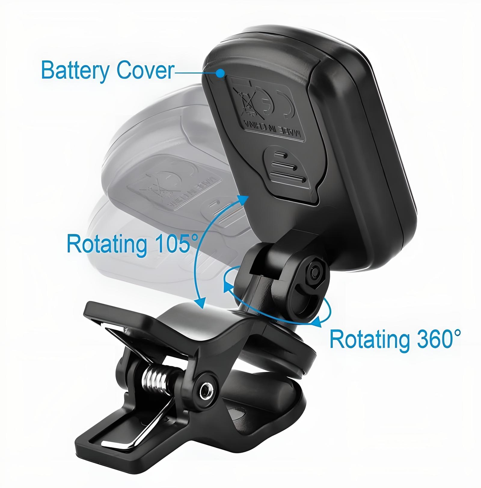 LCD Clip On Chromatic Acoustic Tuner Electric Guitar Banjo Violin Bass Ukulele