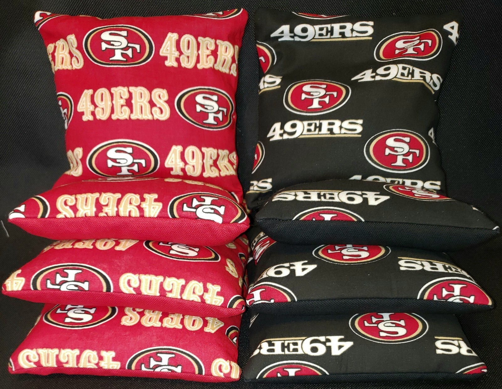 Set of 8 San Francisco 49ers Cornhole Bags ***FREE SHIPPING***