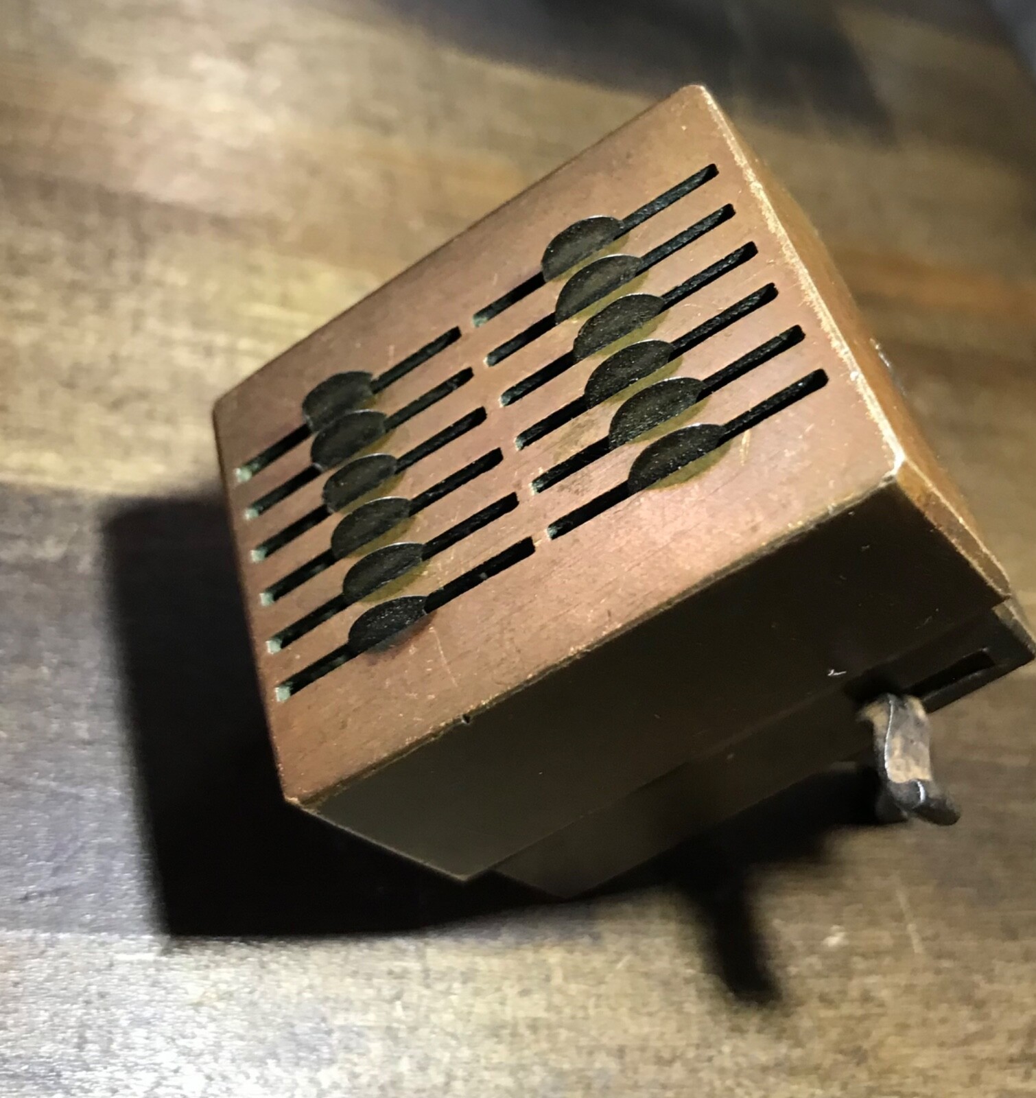 Antique Brass Square brass scarificator 1700 TO 1900