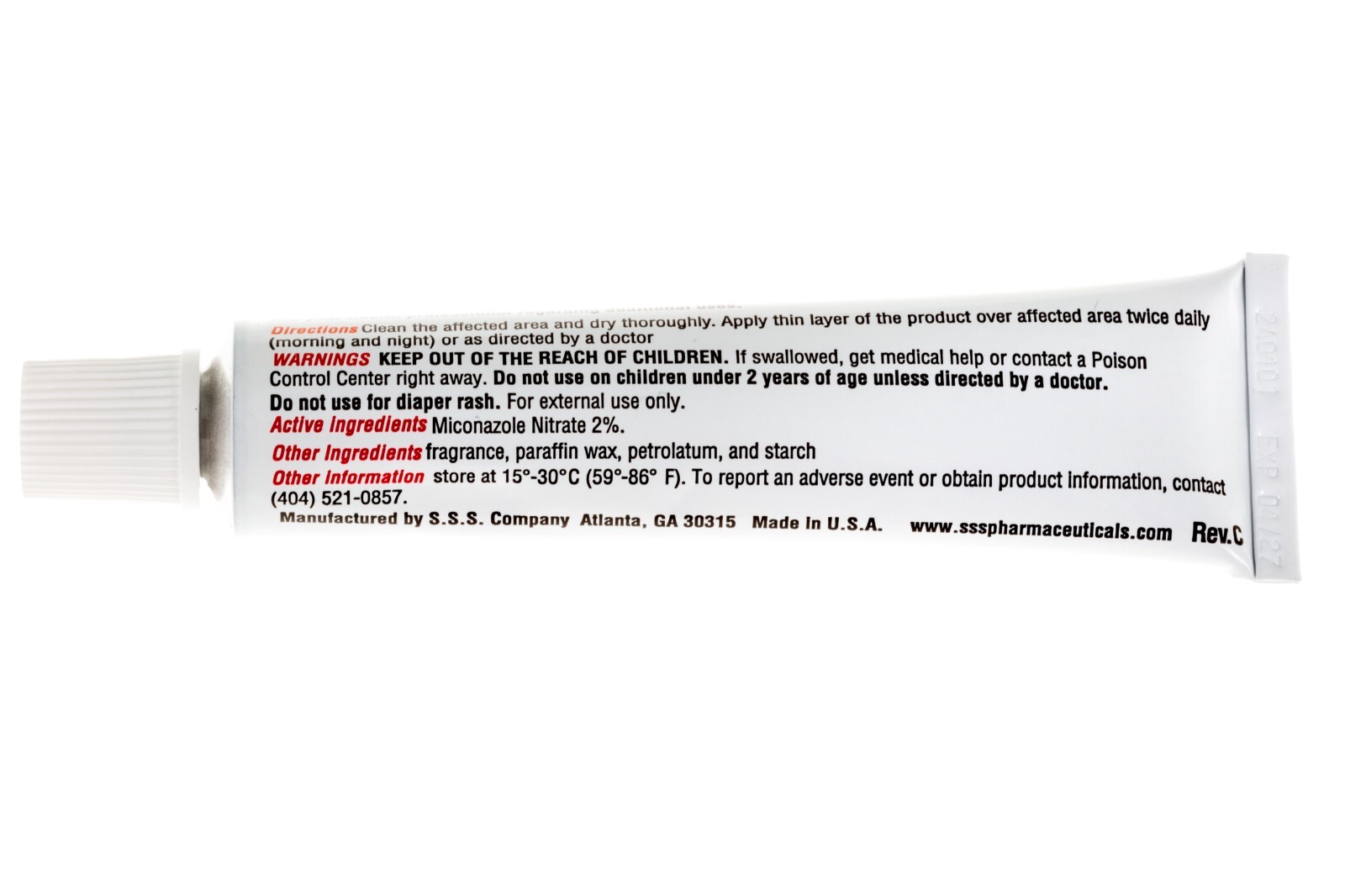 Tetterine Antifungal Cream for Athlete's Foot, Jock Itch, Ringworm - 1 oz