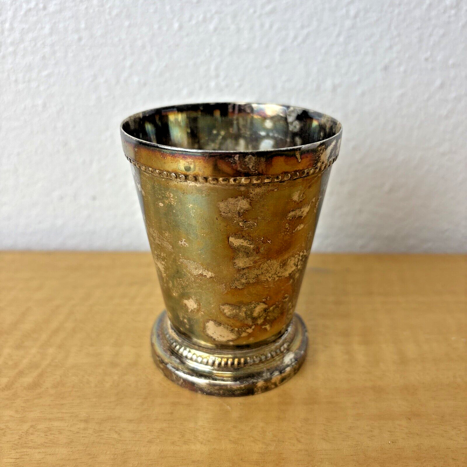 GODINGER Silver-Plated Mint Julep Cup Double Braid