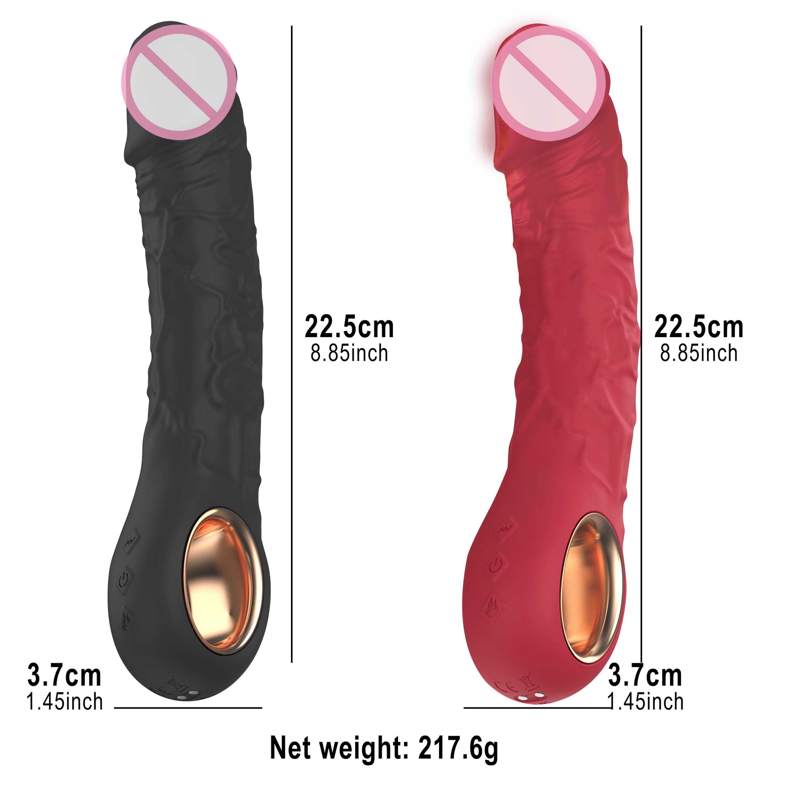 Realistic G Spot Vibrator Dildo Clit Massager Anal Stimulator Sex Toys for Women