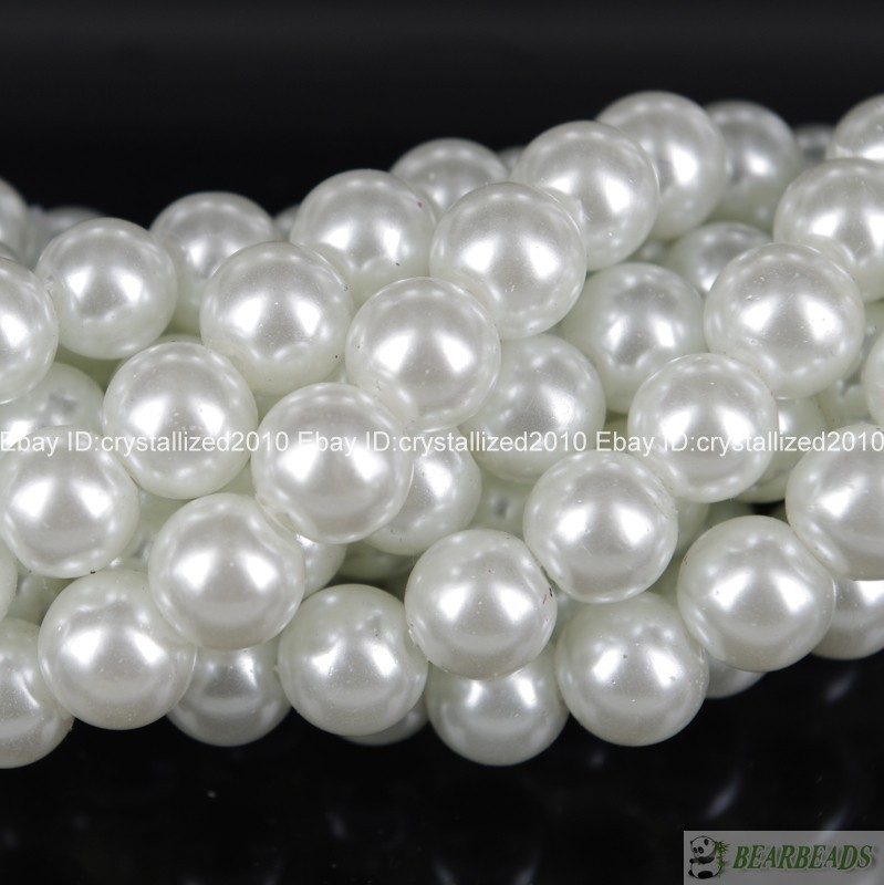 200pcs Top Quality Czech Glass Pearl Round Loose Beads 3mm 4mm 6mm 8mm 10mm 12mm
