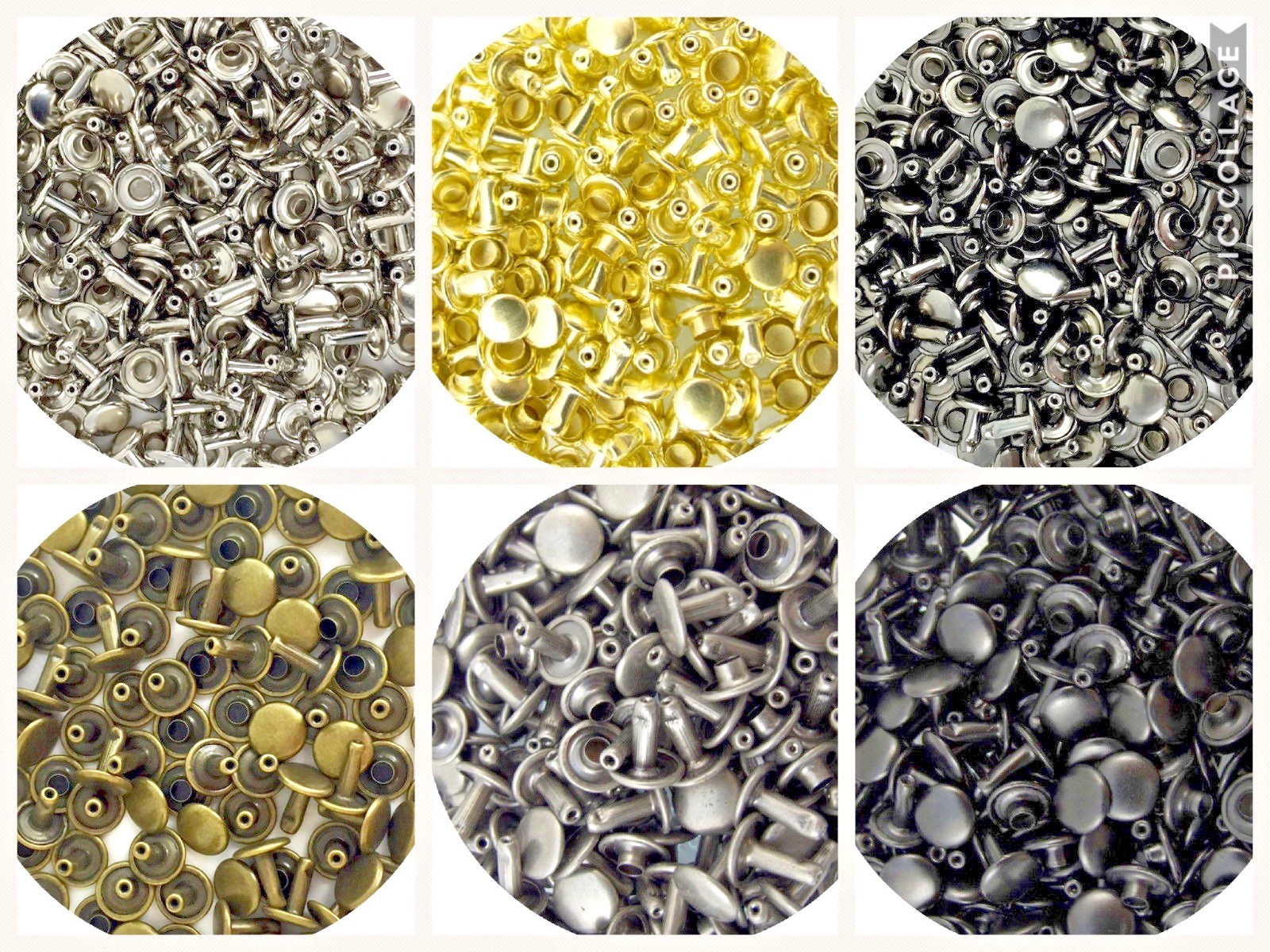 SLC Alloy Steel Double Capped Rivets for Leather Projects in Multiple Sizes