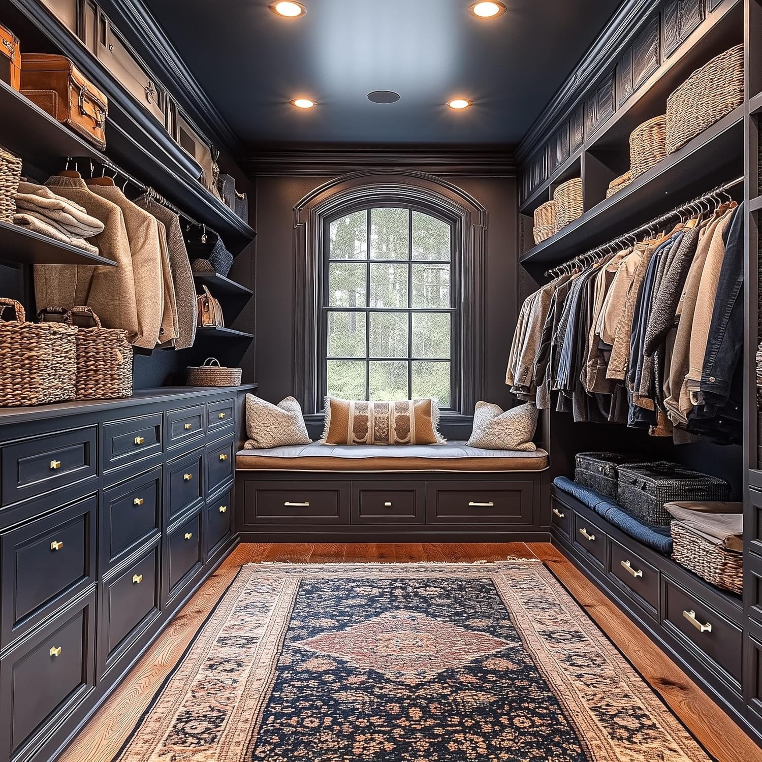 20 Pack Square Brushed Gold Cabinet Pulls, 5 Inch128mm Hole Centers Gold Cabi...