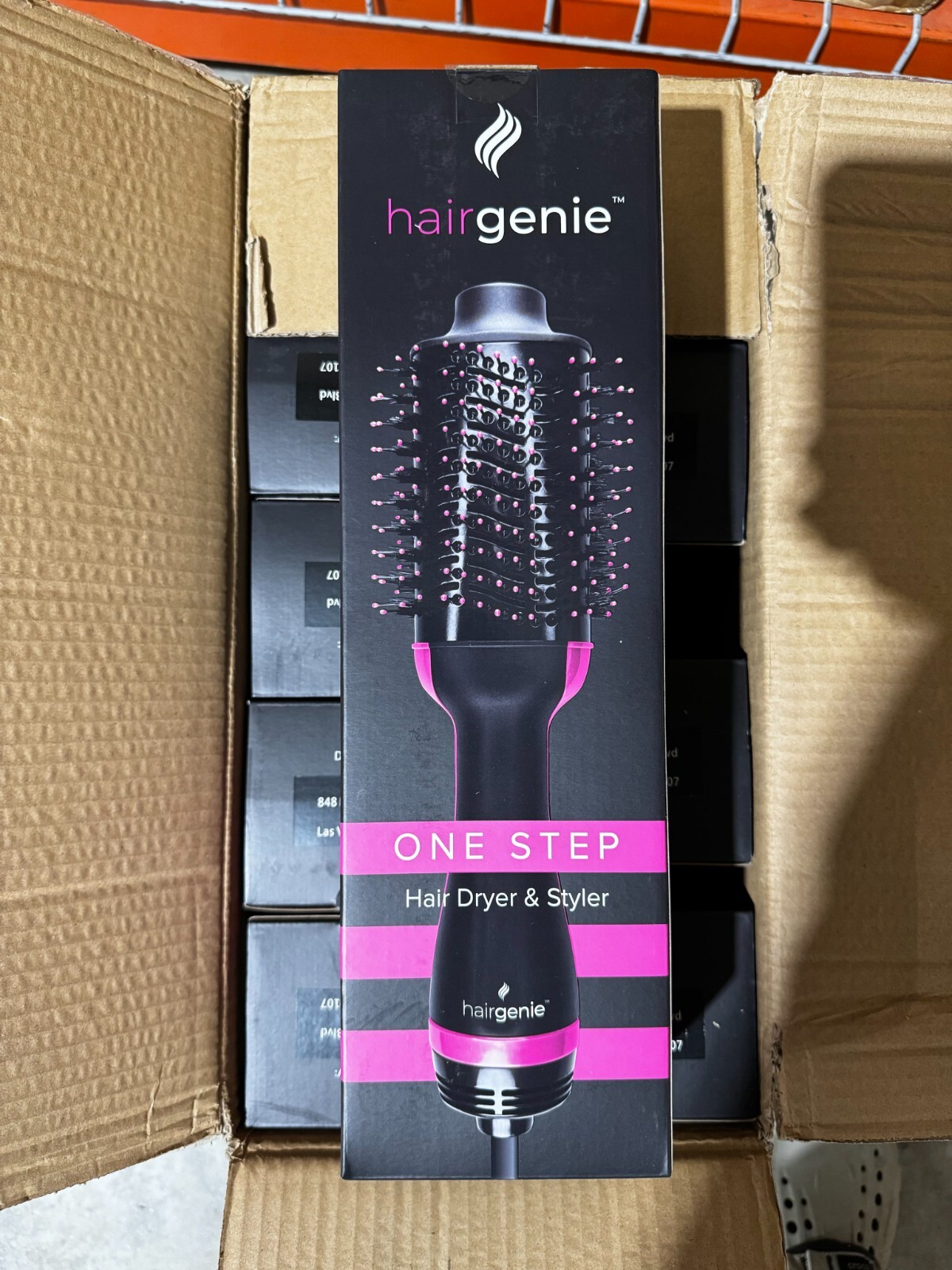 Hair Dryer Brush HairGenie - 4-in-1 Blow Dryer & Volumizing Styler for All Hair