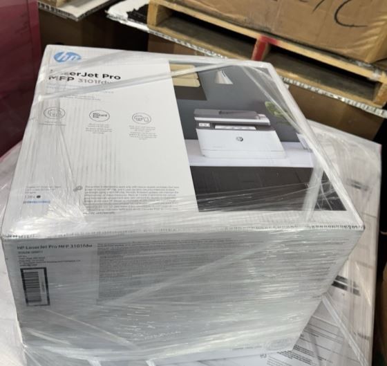 New HP LaserJet Pro MFP 3101fdw Wireless Black & White All-in-One Laser Printer