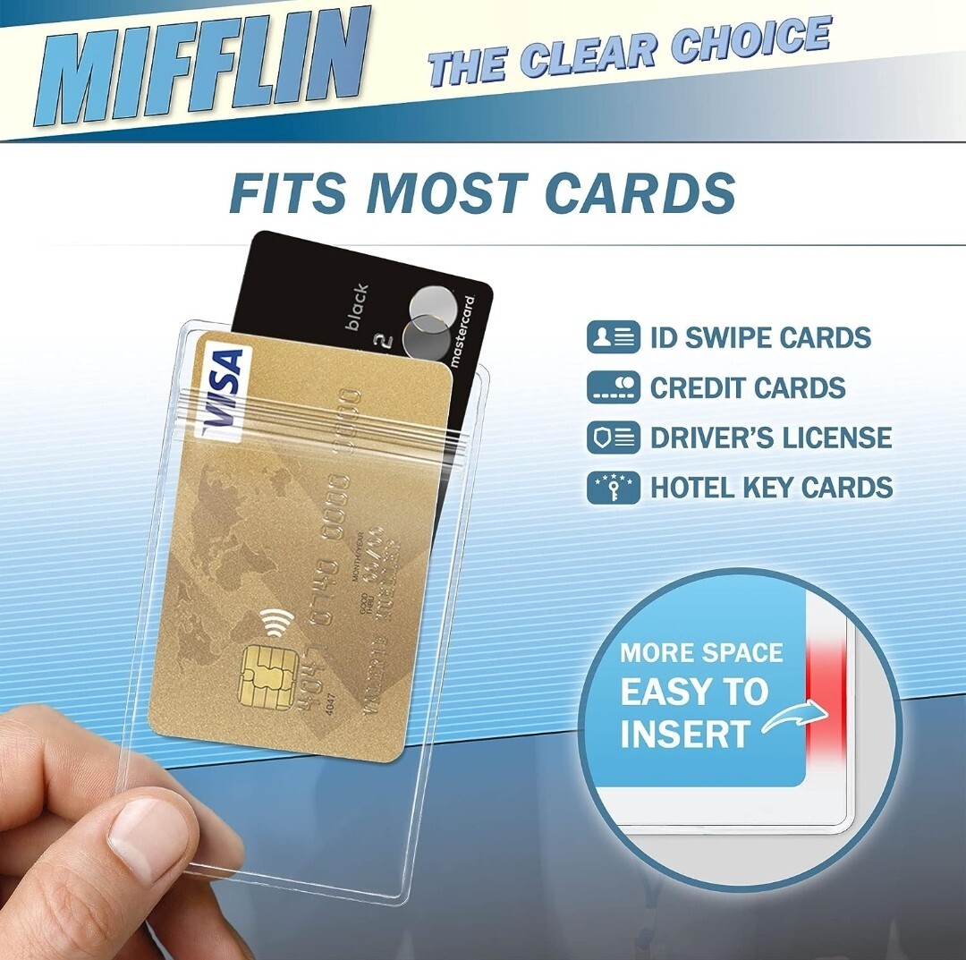 Mifflin ID/Badge Card Holder, One (1)