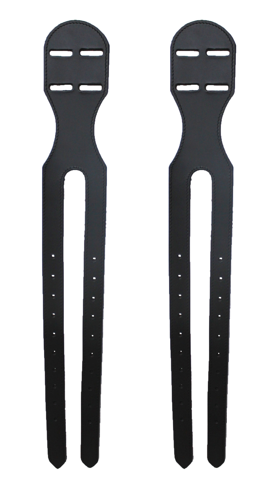 Horse Set of 2 Black Leather Western to English Rigging Girth Converter 403GC05