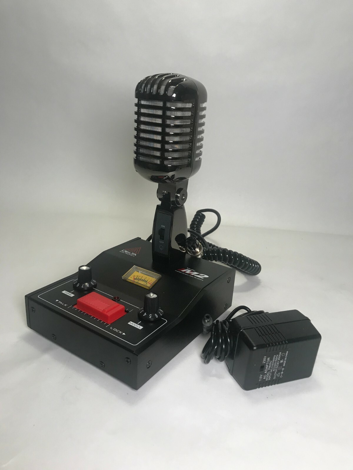 8 PIN for YAESU BLACK CHROME DELTA M2 AMPLIFIED POWER BASE MICROPHONE HAM MIC