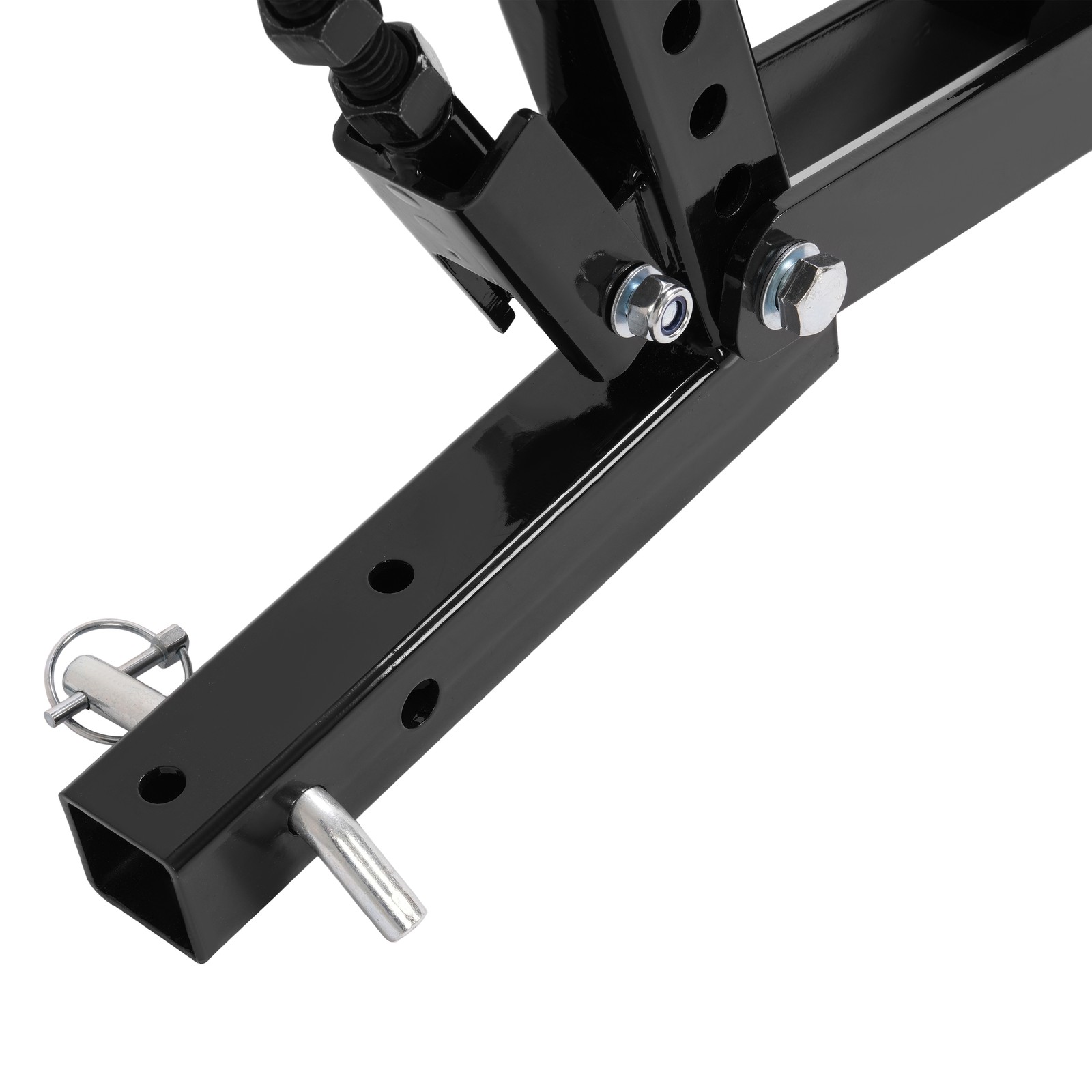 Adjustable 3 Point Landscape Rake + 1 Point Hitch Lift for Tractor Soil Lawn ATV