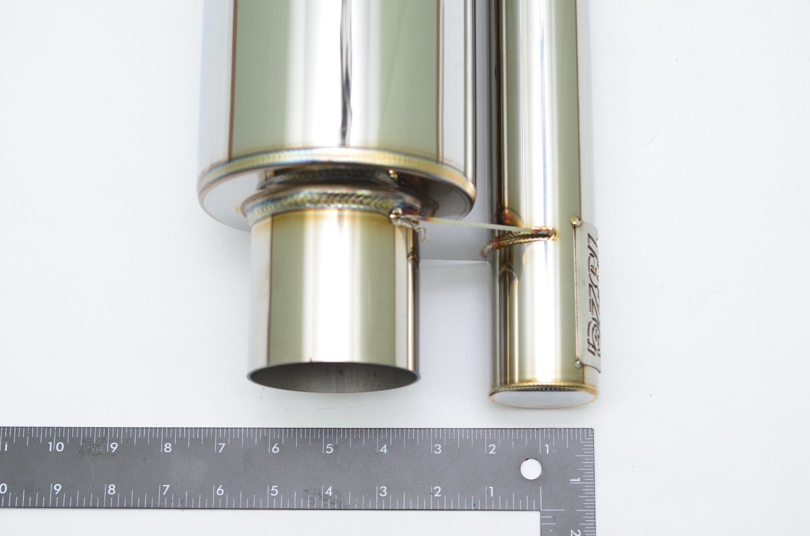 1320 Performance ultra quiet SHORT QW resonator muffler universal 3" inlet out