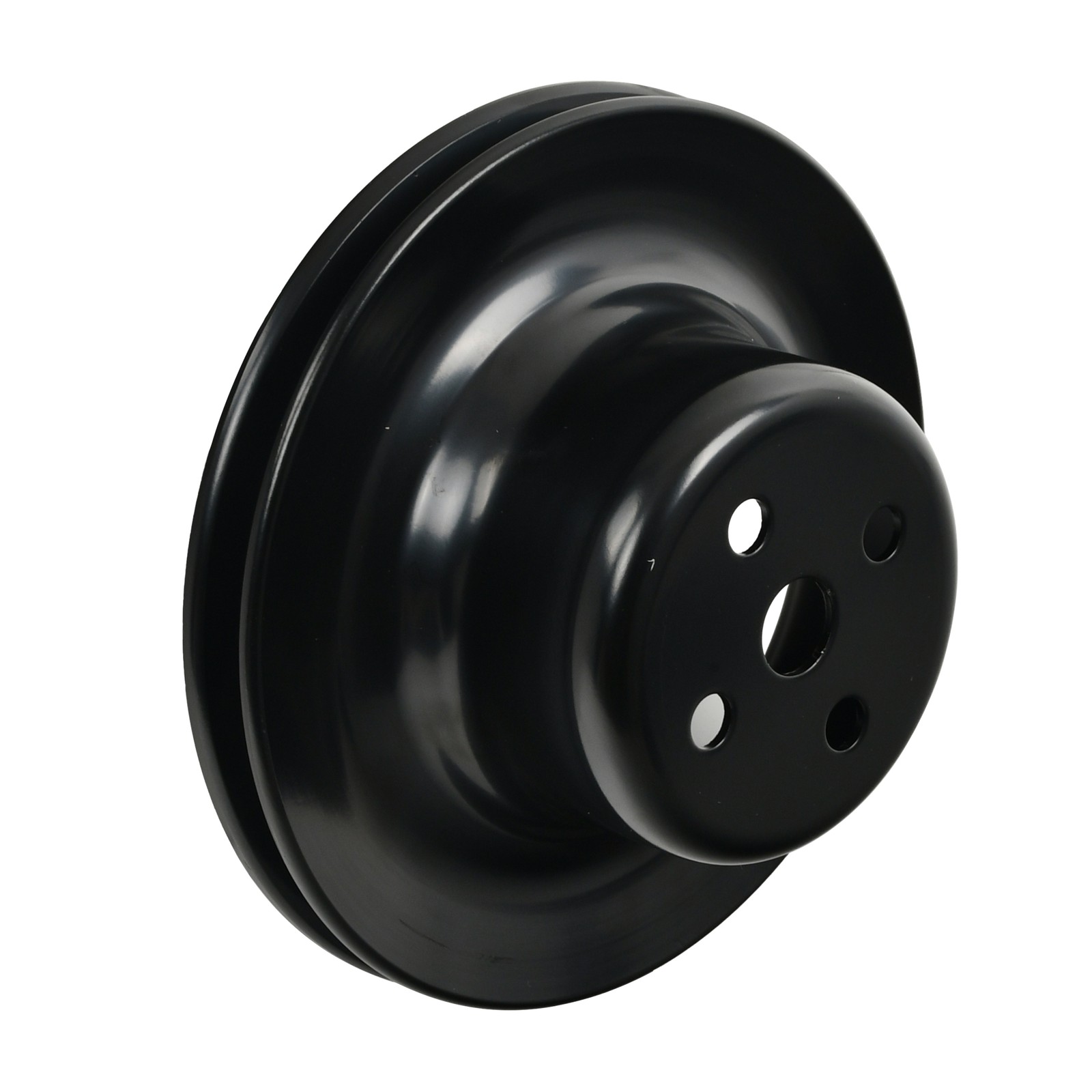Steel Single-Groove Water Pump Pulley Black for 1965-1969 SBF 260 289 351W V8