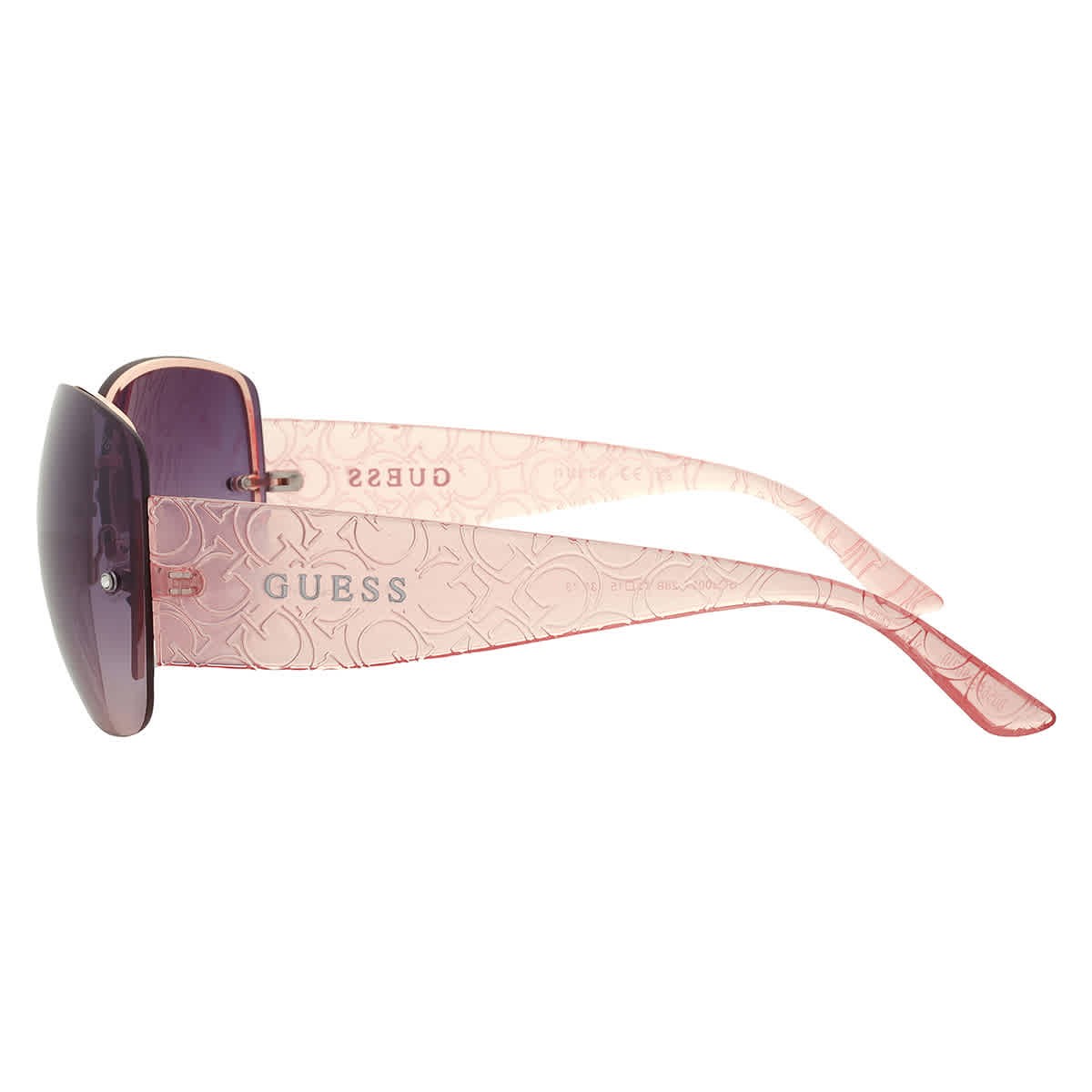 Guess Factory Smoke Gradient Rectangular Ladies Sunglasses GO00034 28B 65