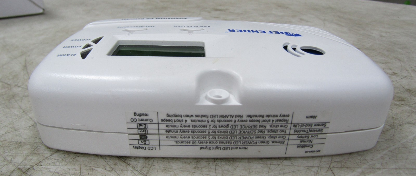 💥NEW DEFENDER CD8180 BATTERY POWERED COMMERCIAL CARBON MONOXIDE DETECTOR