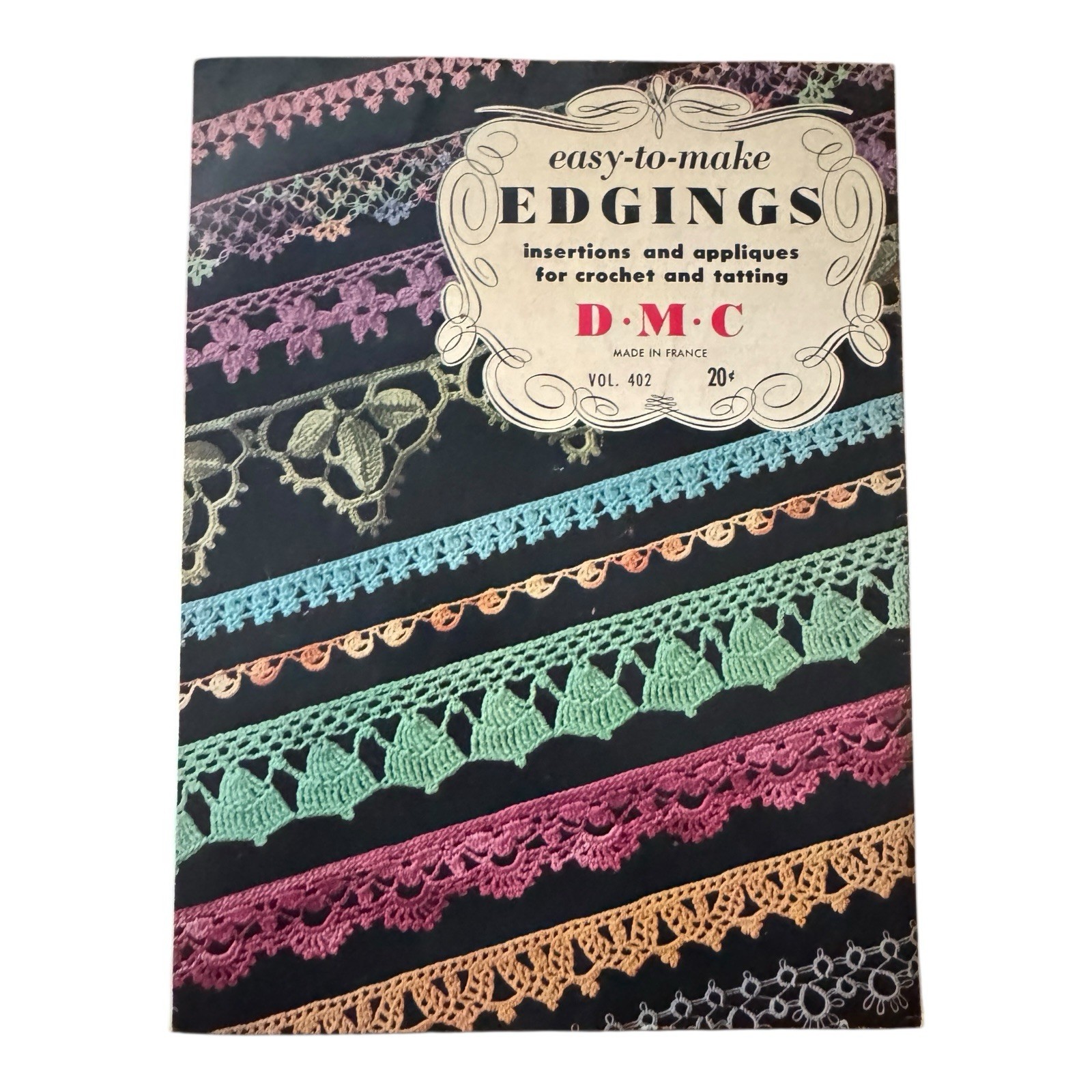 Easy to Make Edgings" D.M.C Company 1951 Crocheted Edgings Crochet Patterns