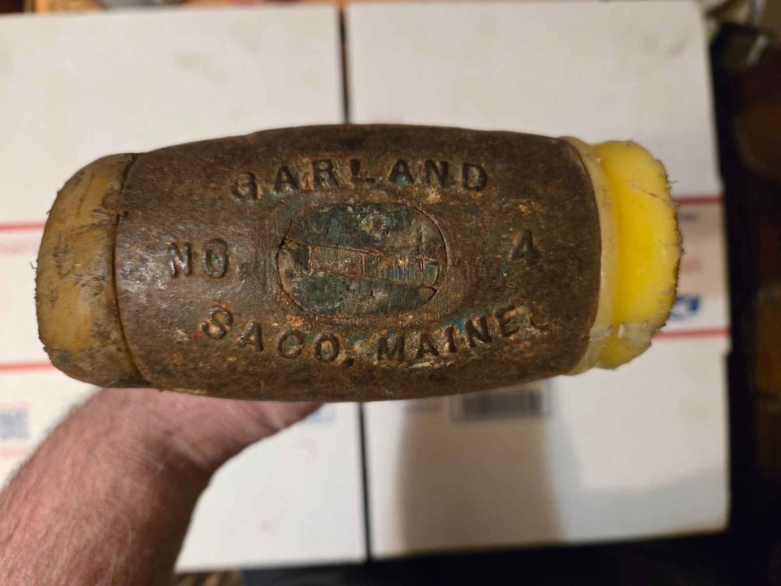 Garland No. 4 Split Head Rawhide Mallet Hammer