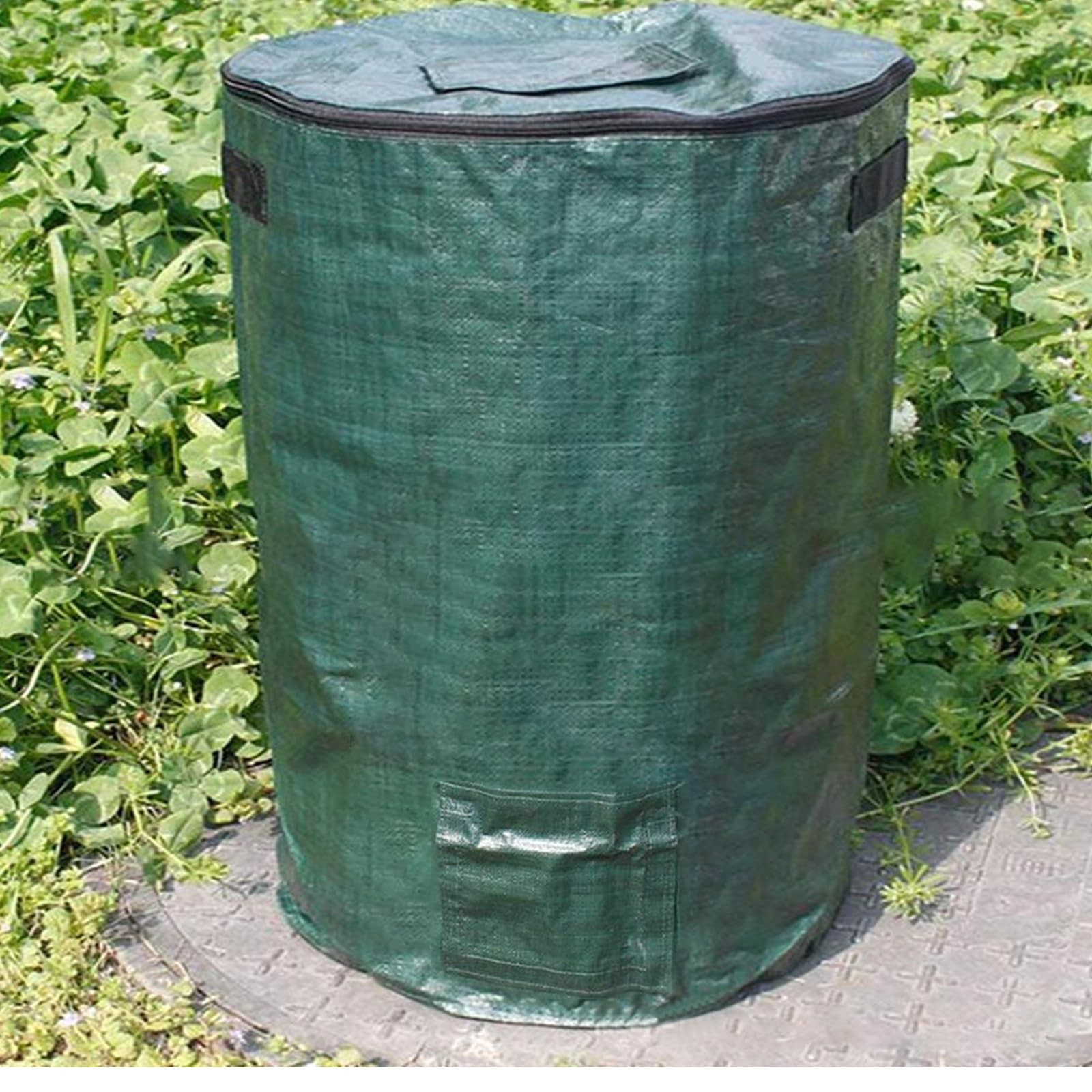 Large Compost Bin Bags,Garden Bags 80 Gallon(300L) Green 2pcs