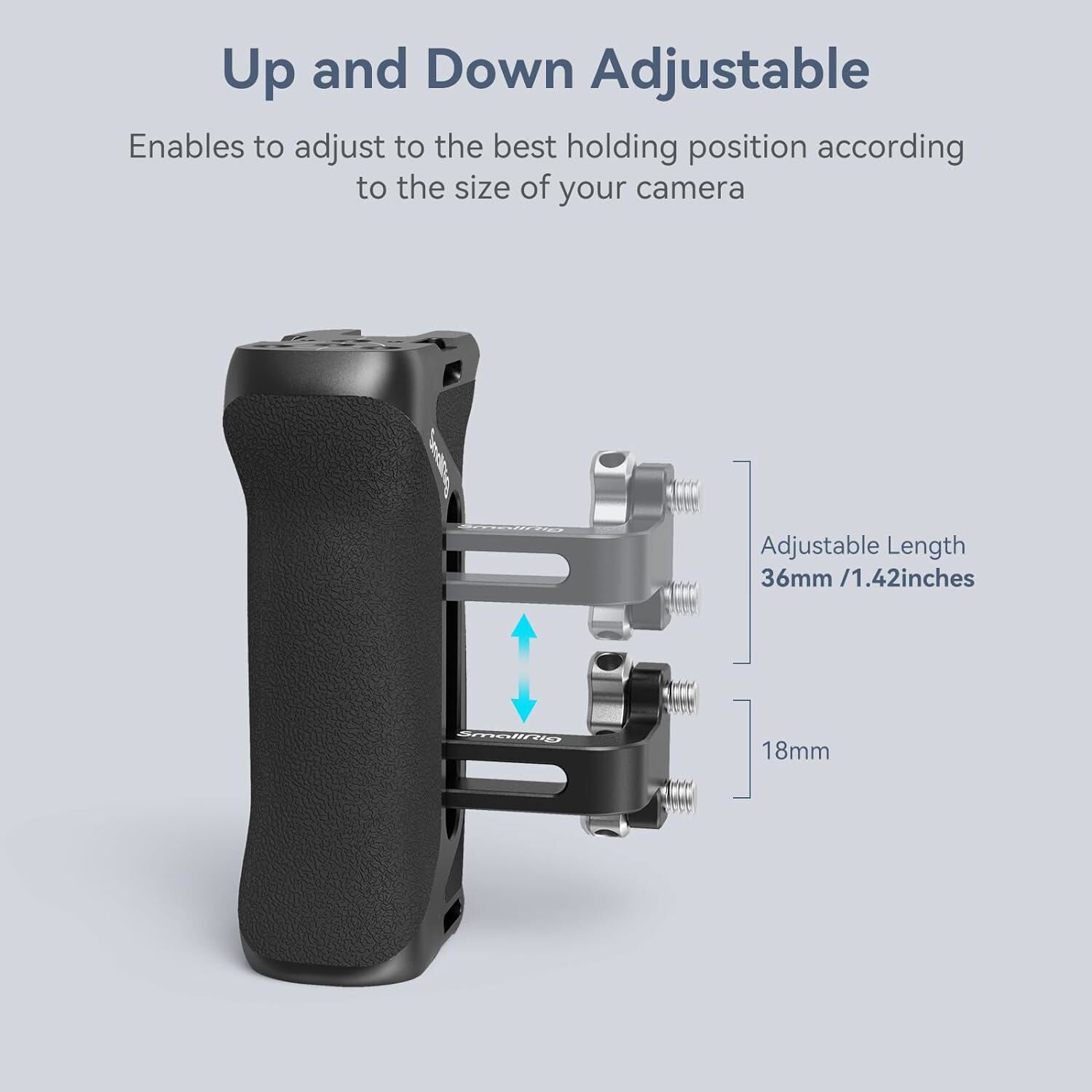 SmallRig Camera Side Handle with Bulit-in 1/4"-20 Locating Hole for Camera Cages