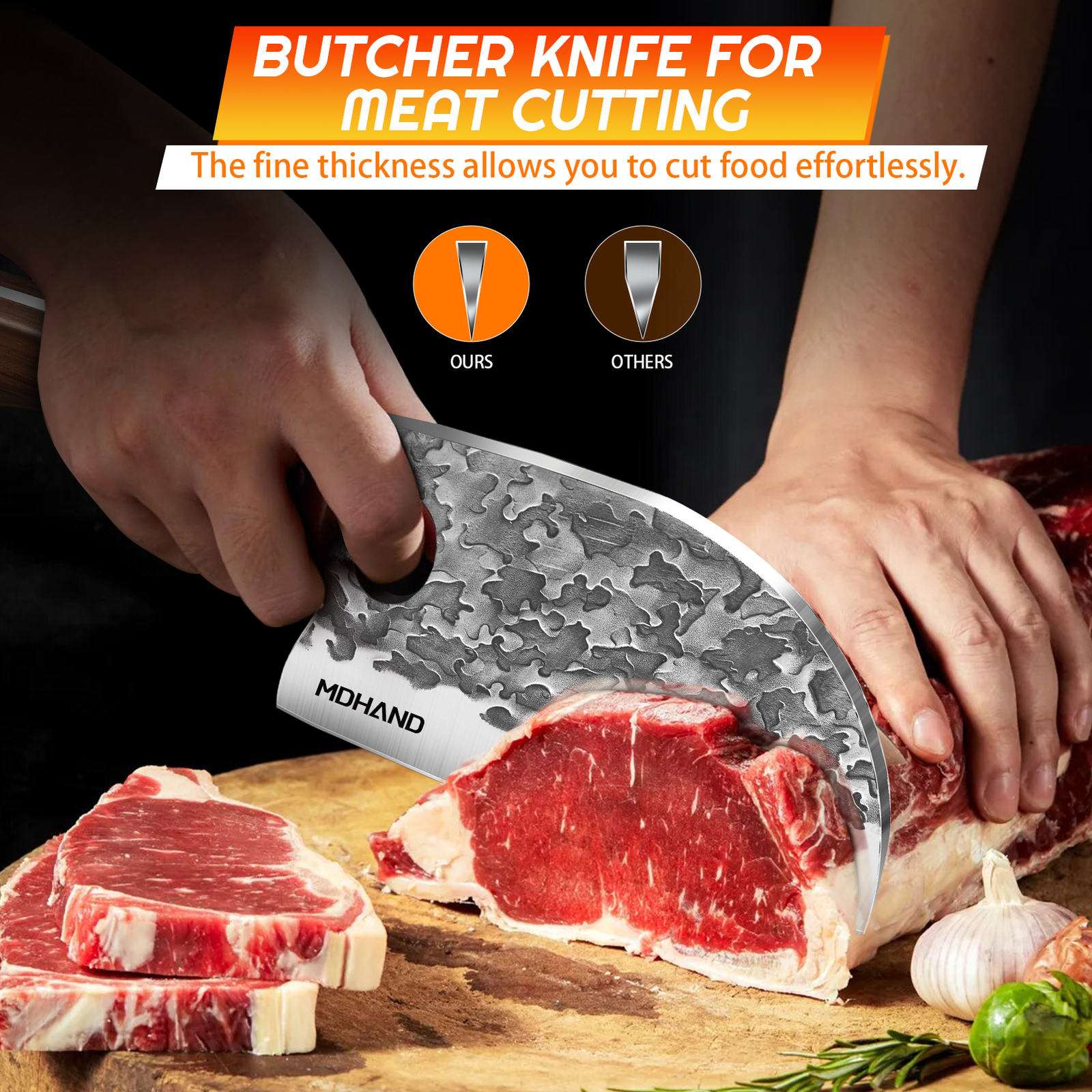 14PCS Handmade HAND FORGED DAMASCUS STEEL CHEF KNIFE Set Kitchen Knives Butcher