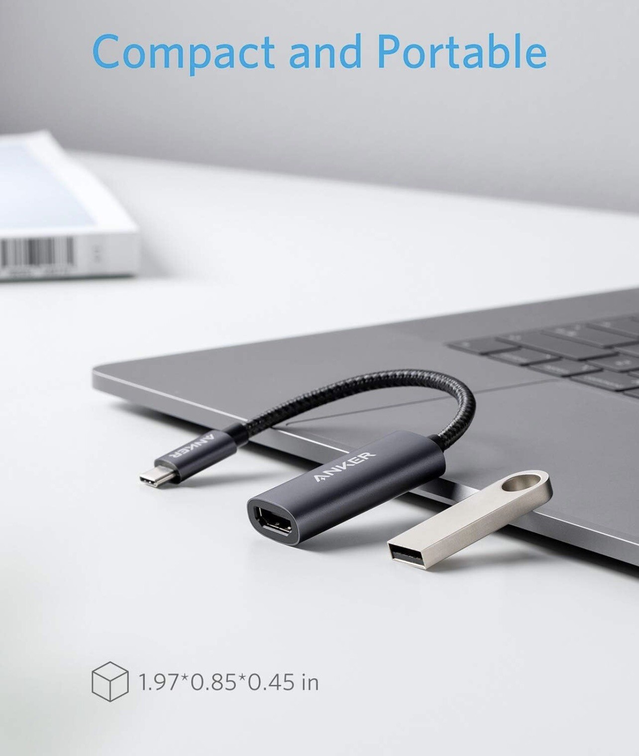 Anker USB C to HDMI Adapter (@60Hz), 310 USB-C(4K HDMI), for MacBook Pro, Galax